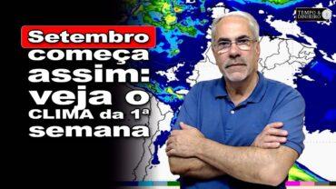 Chuvas nos extremos do Brasil com região central seca e quente. Alerta para nova frente fria no Sul