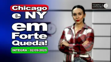 Chicago e NY voltam do feriado dos EUA com queda acentuada. Julgamento de Bolsonaro