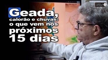 Geada no Sul, calorão no Centro-Oeste. Chuvas voltam aos poucos no Mato Grosso e SEALBA