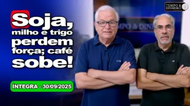 Soja, milho e trigo caem; café sobe, boi cede. Transição do seco para o chuvoso