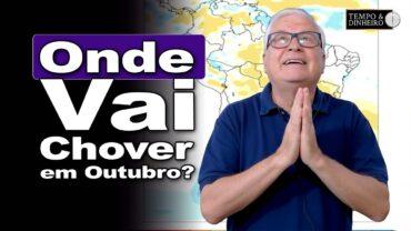 Previsão do tempo: veja a previsão das chuvas intercaladas do dia 1 até o dia 21 de outubro