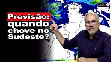 Chuva chega ao Mato Grosso e deve chegar ao Sudeste na segunda quinzena.