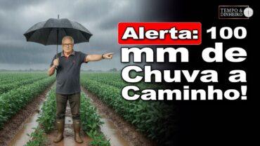 Vem chuva aí para o Mato Grosso. Brasil central vai receber 100 mm até dia 10 de Novembro
