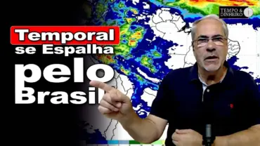 Chuvas seguem em corredor da Região Norte, passam pelo Brasil Central e seguem para Sul e Sudeste