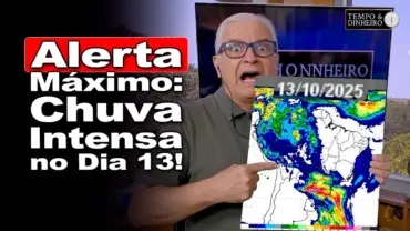 Atenção com o dia 13. Previsão de dilúvio para o Paraná