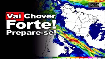 Previsão mostra CHUVAS concentradas sobre a Bahia e Norte do Brasil. Chuvas pesada para o Sul