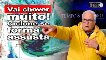 Ciclone vai jogar muita chuva no norte do PR, no Pontal e em Nova Andradina (MS)