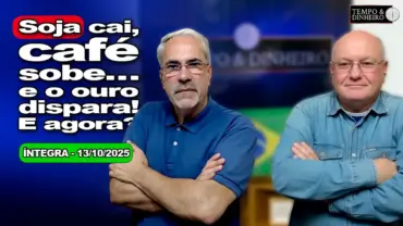 Soja cai, café sobe, ouro dispara de olho em Gaza, EUA e China. Chuva se espalha pelo Brasil