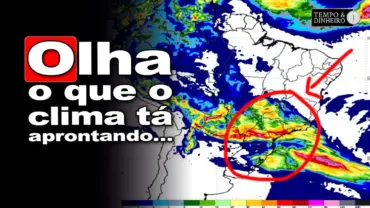 Chuva e frio com avanço de frente fria pelo Sul em direção ao Sudeste e Centro-Oeste. Veja a previsão