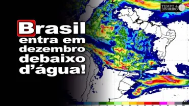 Muita chuva no começo de dezembro em todo o Brasil. Veja a previsão para os próximos 7 dias