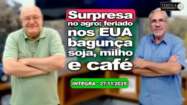 Soja, milho e café sem referências no Brasil com feriado nos EUA. Dólar sobe e bolsa devolve