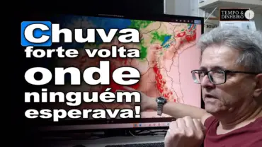 Chuvas ganham força e algumas áreas vão sentir mais. Previsão do tempo com Ronaldo Coutinho
