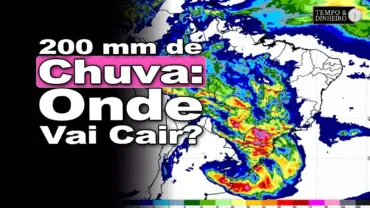 Chuvas intensas podem passar de 200 mm no Centro-Norte e MG. RS volta a ter chuvas no dia 9