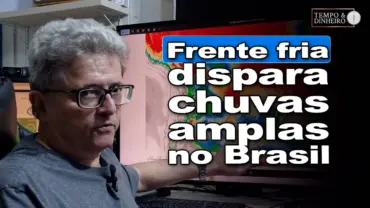 Frente fria acelera e muda o tempo: chuva se espalha rápido por quase todo o país