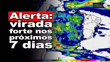 Chuvas concentradas no Centro Norte voltam ao Sul no Natal. Veja a previsão para 7 dias até dia 26