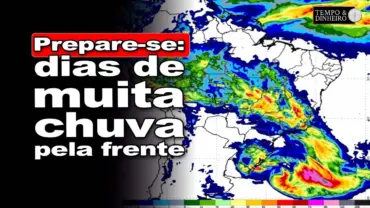 Muita chuva sobre grande parte do Brasil nos próximos dias