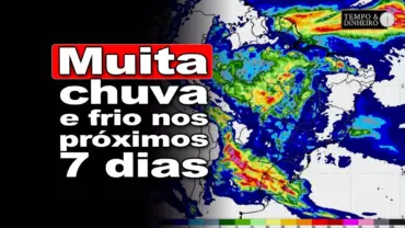 Chuva generalizada e frio! Veja a previsão para os próximos 7 dias