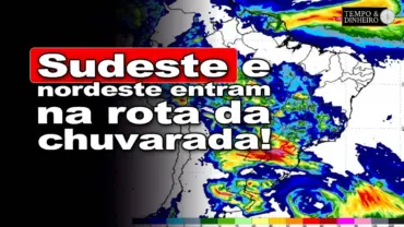 Chuvas volumosas no Centro-Norte, parte do Nordeste e Sudeste. Previsão de chuvas no Sul