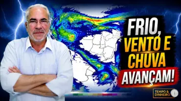 Frio, vento e chuva reorganizam o mapa climático do Brasil nos próximos 7 dias